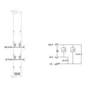 WAGO - Feldbus, Dez. Peripherie - Einspeise- und Segmentmodul Feldeinspeisefilter 750-624/040-000