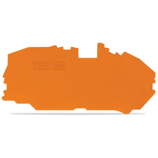 WAGO - Abschluss- und Zwischenplatte für Reihenklemme Abschlussplatte 2016-7692 orange