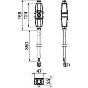 OBO Bettermann - Schutz-/Trennfunkenstrecke für Blitzschutz Trennfunkenstrecke EX ISG H 350 350mm 1 Leitung