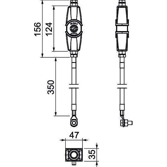 OBO Bettermann - Schutz-/Trennfunkenstrecke für Blitzschutz Trennfunkenstrecke EX ISG H 350 350mm 1 Leitung