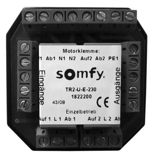 Somfy - Trennrelais Jalousie Trennrelais 1822199 TR1-U-E-230 UP − 1 Stück