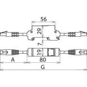 DEHN - Überspannungsableiter für Informations-/MSR-Technik ÜS-Ableiter DEHNpatch DPA M CAT6 RJ45S 48