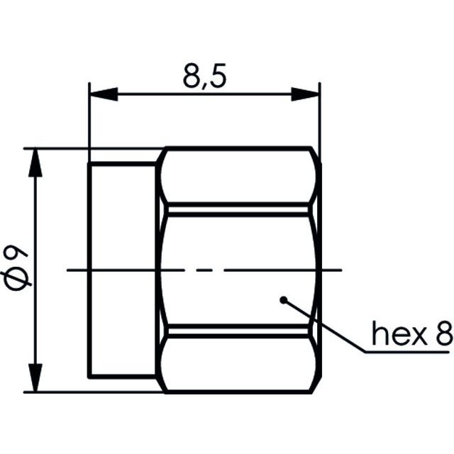 Telegärtner - Zubehör/Ersatzteile für modulares Anschlusssystem Abdeckhaube 100021277 SMA AU o.Kette − 5 Stück
