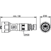 Telegärtner - Modularer Steckverbinder STX V1 RJ45 Steckerset 100007460 AWG24-27 Cat.6 BP