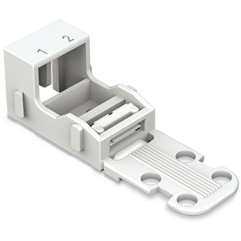 WAGO - Zubehör/Ersatzteile für Klemmen Befestigungsadapter 221-502 Serie221-4mm²,weiß − 10 Stück