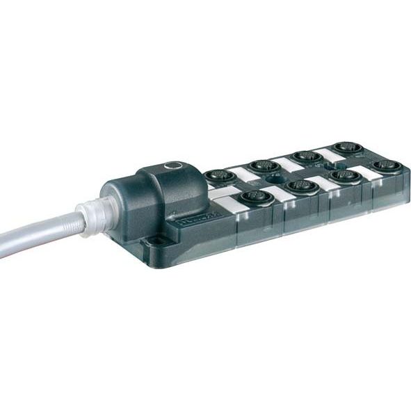 Murrelektronik - Passiver Sensor-/Aktor-Verteiler (ohne Leitung) Grundmodul 8000-88500-0000000 Exact12, 8xM12