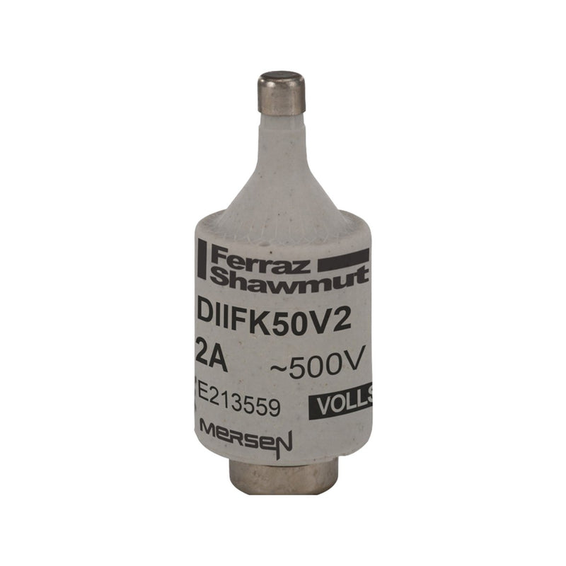 Mersen - D-Sicherungseinsatz DIIFK50V2 DII flink 2A/500V − 25 Stück