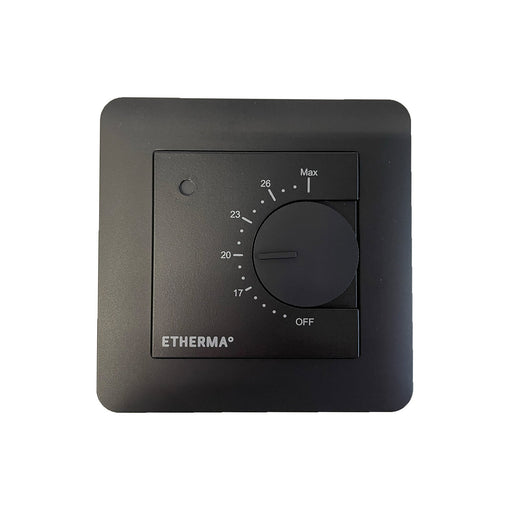 Etherma - Zubehör/Ersatzteile für Raumthermostat/Uhrenthermostat Rahmenset für Thermostate ET-RS-eBASIC-B eBASIC, schwarz