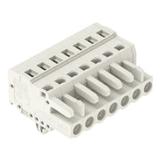 WAGO - Kabelsteckverbinder für Leiterplattensteckverbinder 1-Leiter-Federleiste 721-107/008-000 CAGECLAMP 2,5mm²,lgr − 50 Stück
