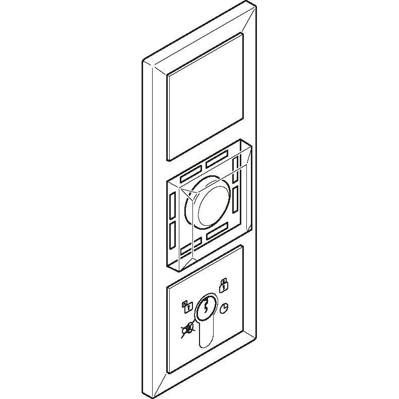 Assa Abloy effeff - Steuerterminal für Fluchttüren uP-Fluchttürsteuerterminal 1385-11A2--0400 Gira E2 reinweiß gl
