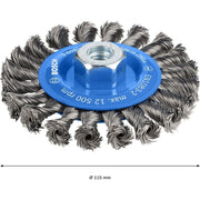 Bosch - Rotierende Drahtbürste PRO Metal heavy 2608622059 Scheibenbürste 115 x