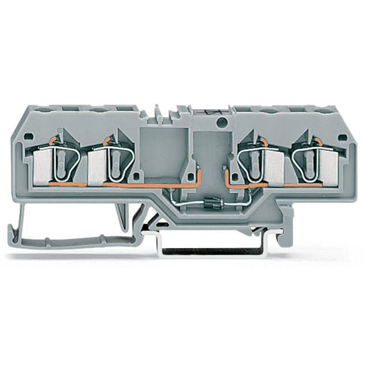 WAGO GmbH & Co. KG - Bauelement-Reihenklemme Bauelementklemme,4 Leiter 281-665/281-911 35x15 und 35x7,5,gr − 50 Stück