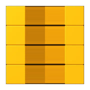 Jung - Abdeckung/Bedienelement für Installationsschalterprogramme Tastensatz 4fach LC 504 TSA 263 le jaune vif