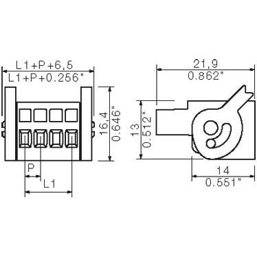 Weidmüller - Kabelsteckverbinder für Leiterplattensteckverbinder Leiterplattensteckverb. BLZF 3.5/12/LH SN OR Lösehebel, 3.50 m − 50 Stück