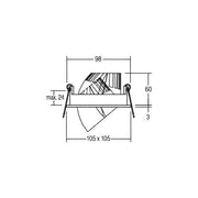 Brumberg Leuchten - Downlight/Strahler/Flutlicht LED-Einbauleuchte 12418173 3000K weiß