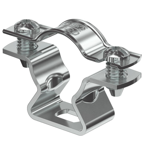 OBO Bettermann - Befestigungsschelle für Kabel/Rohre Abstandschelle ASL 733 20 ALU mit Langloch 17-20mm − 25 Stück