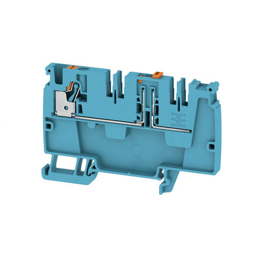 Weidmüller - Durchgangs-Reihenklemme Klemme AAP21 4 DT BL/OR PUSH IN, 4 mm² − 50 Stück