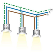 Brumberg Leuchten - Orientierungsleuchte LED-Wandleuchte 0R3941WW 1W/230V LED wws