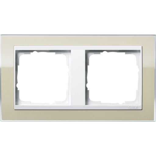 Gira - Abdeckrahmen 2fach 0212773 klar sand