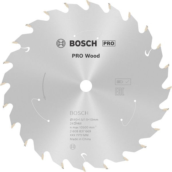 Bosch - Kreissägeblatt PRO Wood cordless 2608837669 Kreissägeblatt 140 x