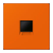 Jung - Einsatz/Abdeckung für Kommunikationstechnik Abdeckung (gerastet) LC 1969-1 WE 224 orange (32080)