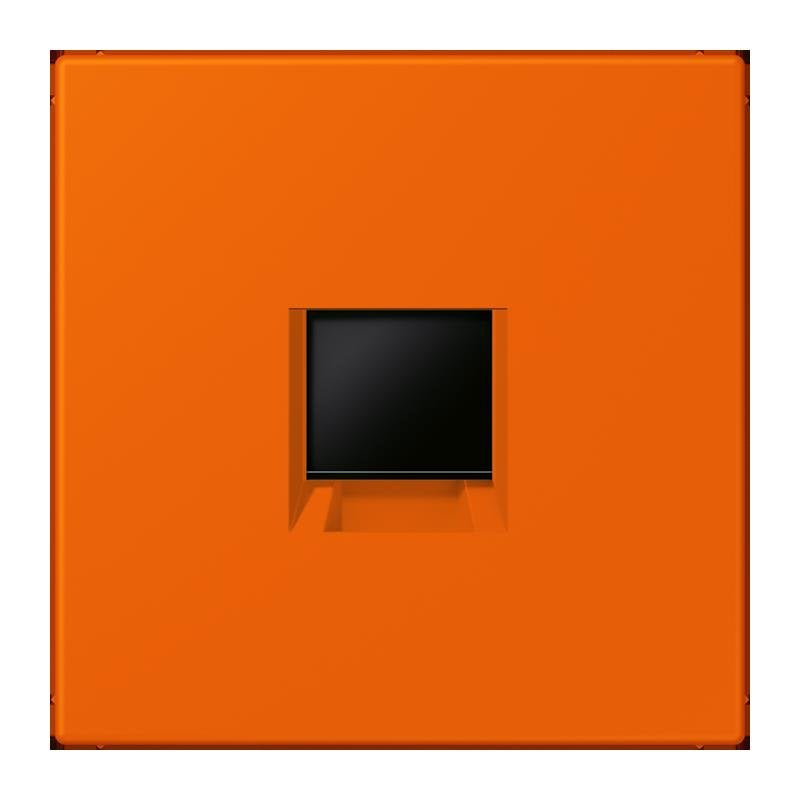 Jung - Einsatz/Abdeckung für Kommunikationstechnik Abdeckung (gerastet) LC 1969-1 WE 224 orange (32080)