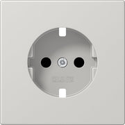 Jung - Abdeckung/Bedienelement für Installationsschalterprogramme Zentralplatte LS 1520 KIPL LG f. SCHUKO-Steckdose
