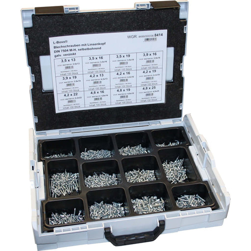 Dresselhaus - Sortimentskasten Befestigungmaterial Sortimo L-Boxx 4499/000/06 8414 mit Linsenkopf