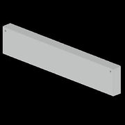 Unex - Endstück für Kabelrinne Endstück grau 66633-48 100x600 U48X RAL7038 − 2 Stück