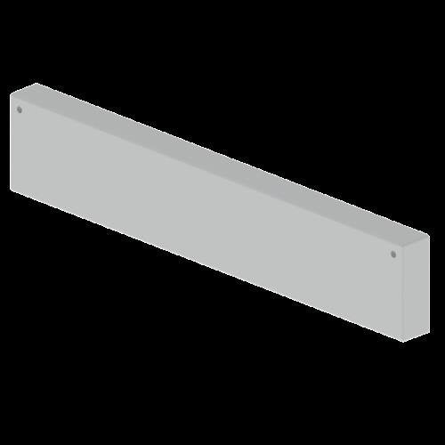Unex - Endstück für Kabelrinne Endstück grau 66633-48 100x600 U48X RAL7038 − 2 Stück