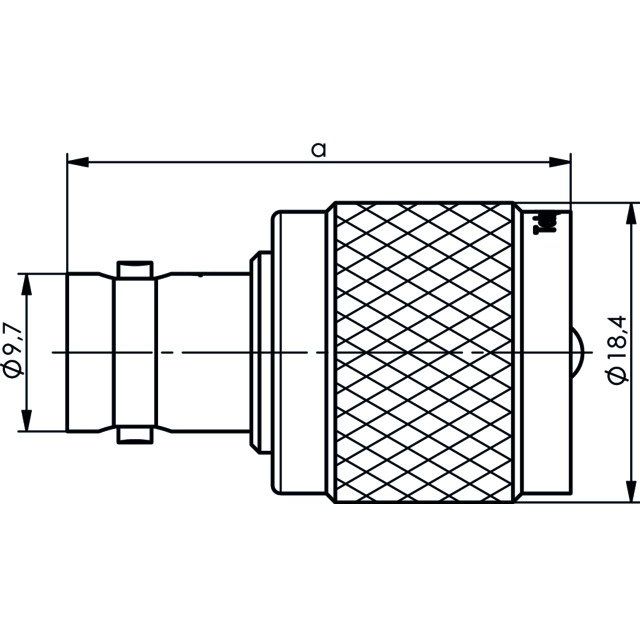 Telegärtner - Koax-Kupplung Adapter 100023666 273/U − 5 Stück