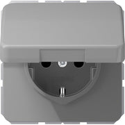 Jung - Steckdose SCHUKO-Steckdose 16A 250V CD 1520 BFKL GR Klappdeckel