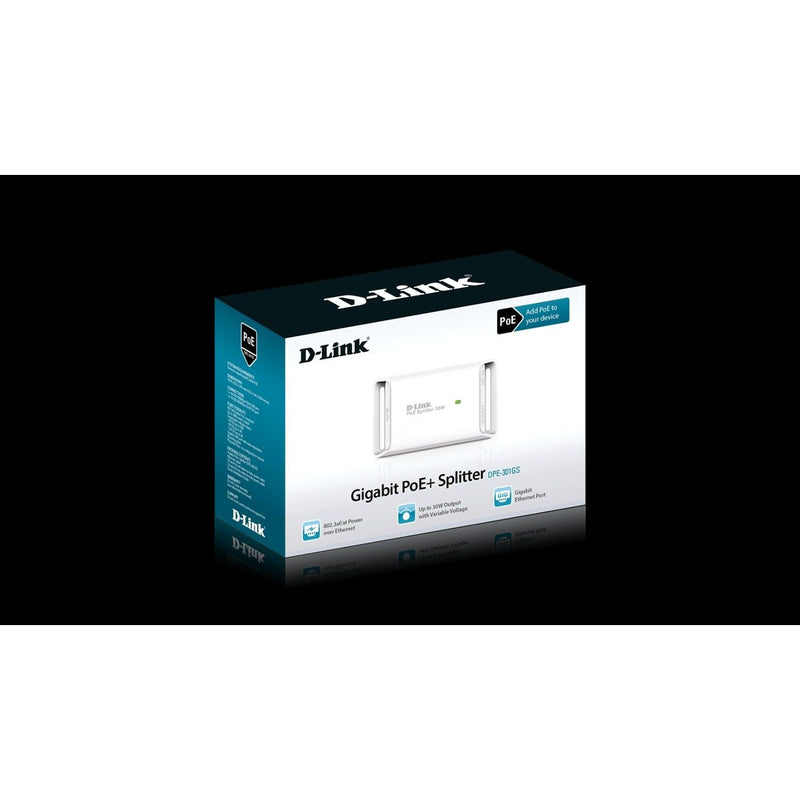 DLink - PoE-Injektor/-Splitter Gigabit Splitter DPE-301GS 1-Port PoE