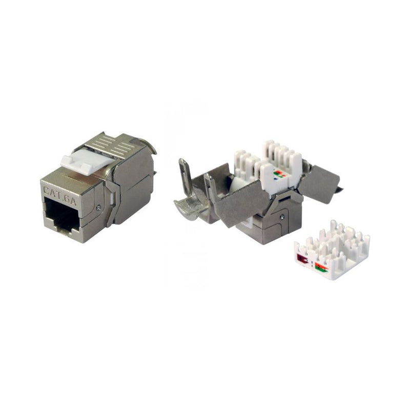 Televes - Modularer Steckverbinder RJ45-Buchse Cat 6A FTP CAT6AB-F − 10 Stück