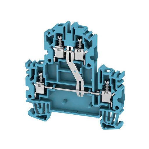 Weidmüller - Durchgangs-Reihenklemme Klemme WDK 4N V BL Schraubanschl.,4mm² − 50 Stück