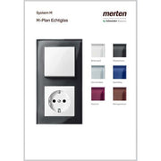 Merten - Zubehör/Ersatzteile für Installationsschalterprogramme Musterkoffermodul MEGMKM005 M-Plan Echtglas
