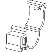 HellermannTyton - Befestigungssockel und -element für Kabelbinder Kabelbaumclip EC39-PA6HIR-BK (250) 1 3 mm, schlagzäh − 2500 Stück