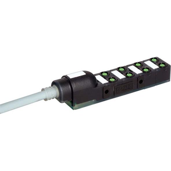 Murrelektronik - Passiver Sensor-/Aktor-Verteiler (mit Leitung) Verteiler Exact8 8xM8 8000-88010-3571000 3-pol. Ltg.fest 10m