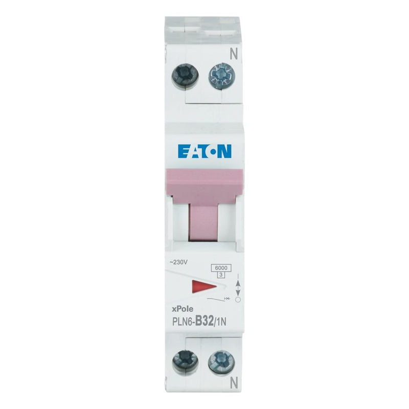 Eaton - Leitungsschutzschalter PLN6-B32/1N-DE 32A, 1p+N,Steckkl. B