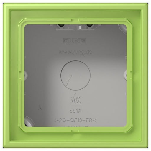 Jung - Aufputzgehäuse für Unterputzgerät Aufputz-Kappe 1fach LC 581 A 221 vert clair (32052)