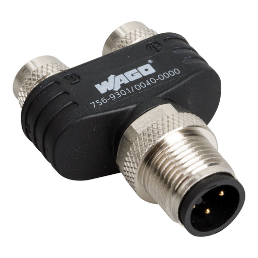 WAGO - Zubehör/Ersatzteile für Steuerungen M8/M12-Zweifachverteiler 756-9301/040-000 Zubehör,4-polig
