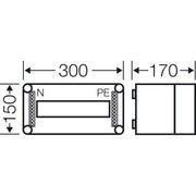 Hensel - Installationskleinverteiler Automatengehäuse Mi 1109 9TE − 1 Stück