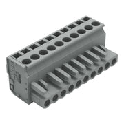 WAGO - Kabelsteckverbinder für Leiterplattensteckverbinder 1-Leiter Federleiste 232-210/026-000 CAGECLAMP 2,5mm²,gr − 50 Stück