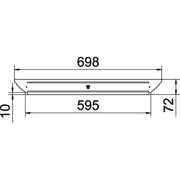 OBO Bettermann - Deckel Anbau-Abzweigstück für Kabeltragsystem Deckel f. Anbau-Abzweigst. RAAD 600 DD B600mm, Zink/Alu