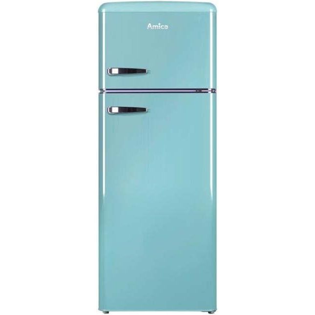 Amica - Kühl-/Gefrierkombination Kühl/Gefrierkombi KGC 15632 T türkis RETRODESIGN