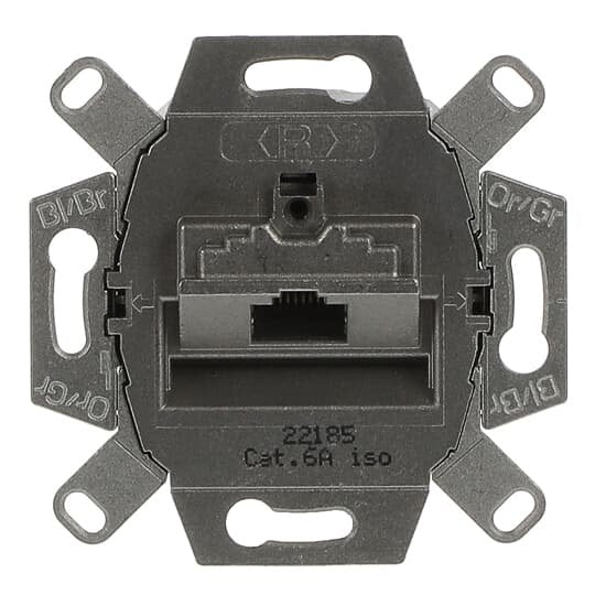 Busch-Jaeger - Einsatz/Abdeckung für Kommunikationstechnik UAE-Doseneinsatz 0218/11-101 Cat. 6, 1fach