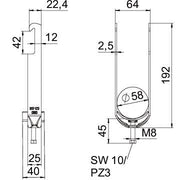OBO Bettermann - Bügelschelle BS-W2-K-58 FT 2-58mm − 25 Stück
