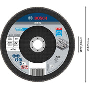 Bosch - Trenn-/Schleifscheibe PRO X571 2608606739 Fächerschleifscheibe