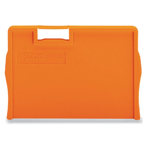 WAGO - Abschluss- und Zwischenplatte für Reihenklemme Trennplatte orange 2002-1294 Top Job S − 25 Stück