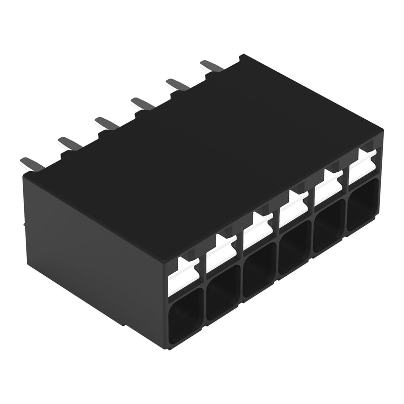 WAGO GmbH & Co. KG - Leiterplattenklemme THR-Leiterplattenklemme 2086-1106/300-000 Drücker,1,5mm²,sw − 144 Stück